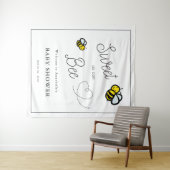 Tenture Doux comme peut l'être une abeille blanche Baby Sh (En situation (horizontale))