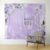 Tenture Douze ans 16 Papillons Floraux Violets Photo (En situation (horizontale))