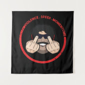 Tenture Dr. Manque De Respect Violence Vitesse Momentum T- (Devant)