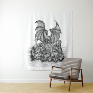 Tenture Dragon avec Zombie