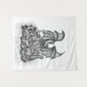 Tenture Dragon avec Zombie (Devant (Horizontal))