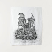 Tenture Dragon avec Zombie (Devant)