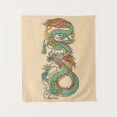 Tenture Dragon chinois traditionnel (Devant)