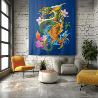 Dragon chinois vert Koi