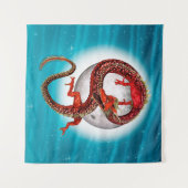 Tenture Dragon de l'Est - Mythique Créature Imaginaire (Devant (Horizontal))