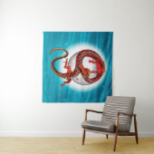 Tenture Dragon de l'Est - Mythique Créature Imaginaire (En situation (horizontale))