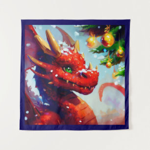 Tenture Dragon de Noël 2