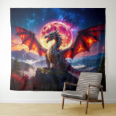 Tenture Dragon Grid 001 (En situation (horizontale))