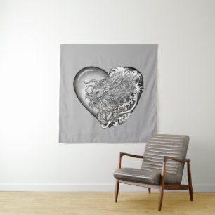 Tenture Dragon Heart