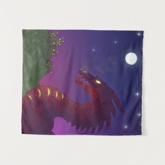 Tenture Dragon médiéval (Devant (Horizontal))