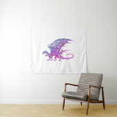 Tenture Dragon Mosaïque Incroyable (En situation (horizontale))