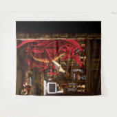 Tenture Dragon Podcast Library (Devant (Horizontal))