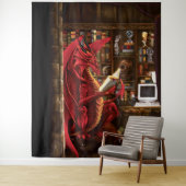 Tenture Dragon Podcast Library (En situation)