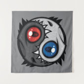 Tenture Dragon Yin Yang du Bien et du Mal (Devant (Horizontal))
