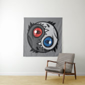 Tenture Dragon Yin Yang du Bien et du Mal (En situation (horizontale))