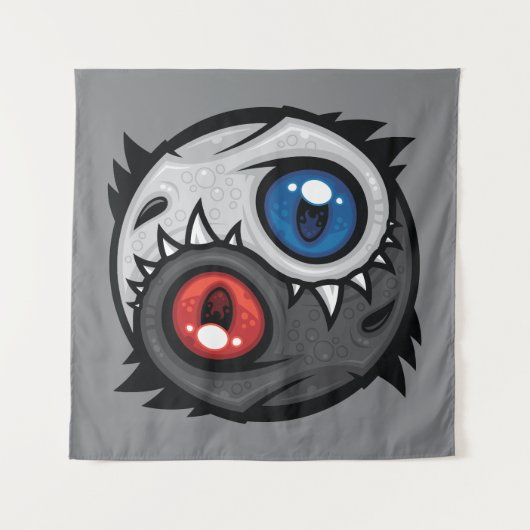 Tenture Dragon Yin Yang du Bien et du Mal (Devant)
