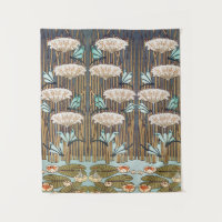 Dragonflies Water Lilies Marais Art Nouveau