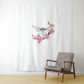 Tenture Dragonfly Cherry Blossom Art Dragonflies T-Shirt_3 (En situation)