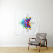 Tenture Dragonfly en arc-en-ciel (En situation (horizontale))