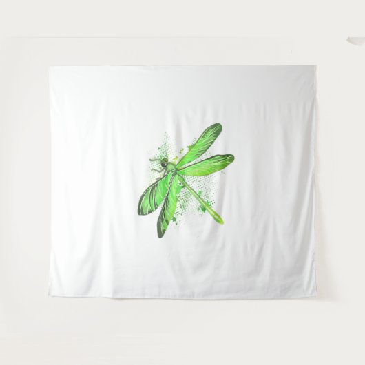 Tenture Dragonfly vert (Devant (Horizontal))