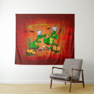 Tenture Dragons - Joyeux Halloween ! Aujourd'hui je vais c
