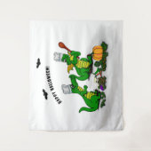 Tenture Dragons - Joyeux Halloween ! Aujourd'hui je vais c (Devant)