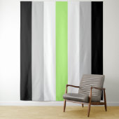 Tenture Drapeau Agender Extra Large LGBT (En situation)