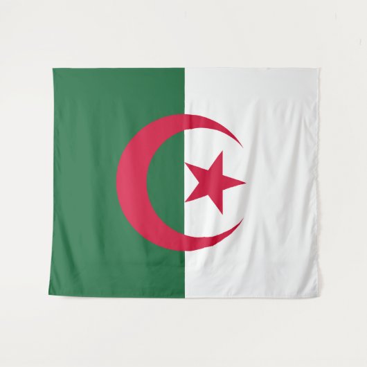 Tenture Drapeau Algérie (Devant (Horizontal))