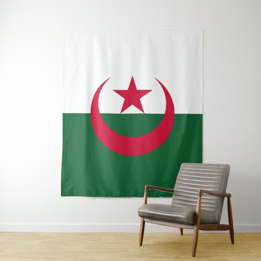 Tenture Drapeau Algérie (En situation)