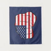 Tenture Drapeau américain (Devant)