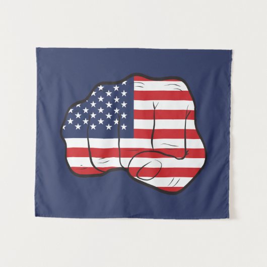 Tenture Drapeau américain (Devant (Horizontal))