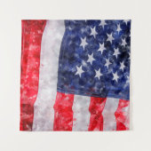 Tenture Drapeau américain (Devant (Horizontal))