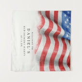 Tenture Drapeau américain (Devant (Horizontal))