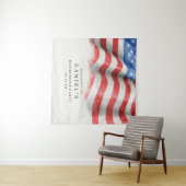 Tenture Drapeau américain (En situation (horizontale))
