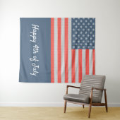 Tenture Drapeau américain (En situation (horizontale))