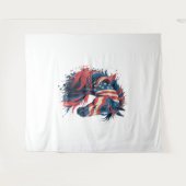 Tenture Drapeau américain (Devant (Horizontal))