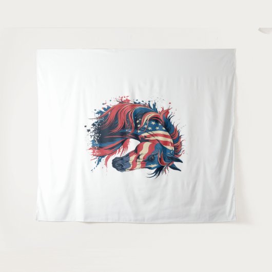 Tenture Drapeau américain (Devant (Horizontal))
