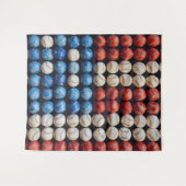 Tenture Drapeau américain de baseball (Devant (Horizontal))