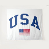 Tenture Drapeau américain de la fête de l'indépendance pat (Devant (Horizontal))