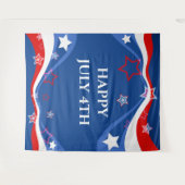Tenture Drapeau américain design moderne (Devant (Horizontal))