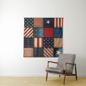 Tenture Drapeau Américain, Motif sans chichi. (En situation (horizontale))