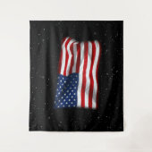 Tenture Drapeau américain patriotique États-Unis (Devant)