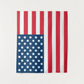 Tenture Drapeau Américain Rouge Blanc et Bleu (Devant)