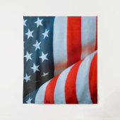 Tenture Drapeau américain rouge blanc et bleu (Devant)