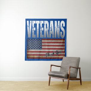 Tenture DRApeau amÉricain VÉTÉRANS MERCI 4 JUILLET POSTE