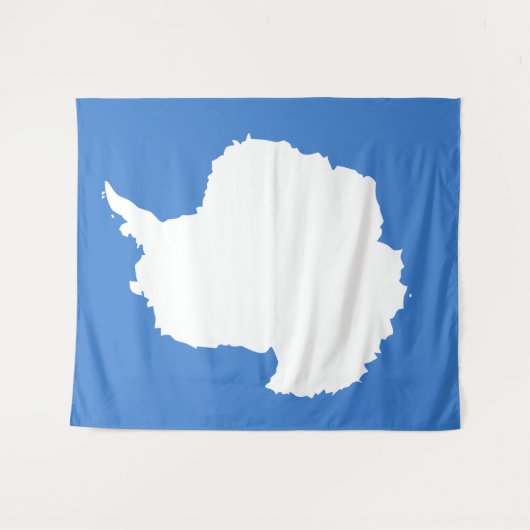 Tenture Drapeau Antarctique (Devant (Horizontal))