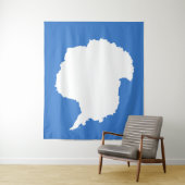 Tenture Drapeau Antarctique (En situation)