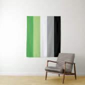Tenture Drapeau aromantique 50 x 60 (En situation)