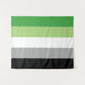 Tenture Drapeau aromantique 50 x 60 (Devant (Horizontal))