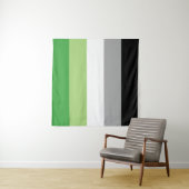 Tenture Drapeau aromantique 57 x 57 (En situation)